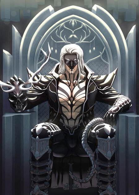 Commission for Victoria Aveline of her absolutely gorgeous character Sikthand, from the 7th book in the 'Clecanian' series' - Ruling Sikthand.