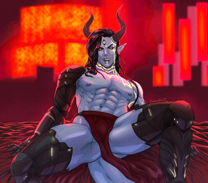 Fanart of Arcanthus, from Tiffany Roberts' book series - The Infinite Series -