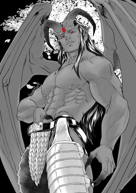 This was my first art of 2023: Gifted this boy to @mollinko.bsky.social because she love gargoyles. She named him Onyx!